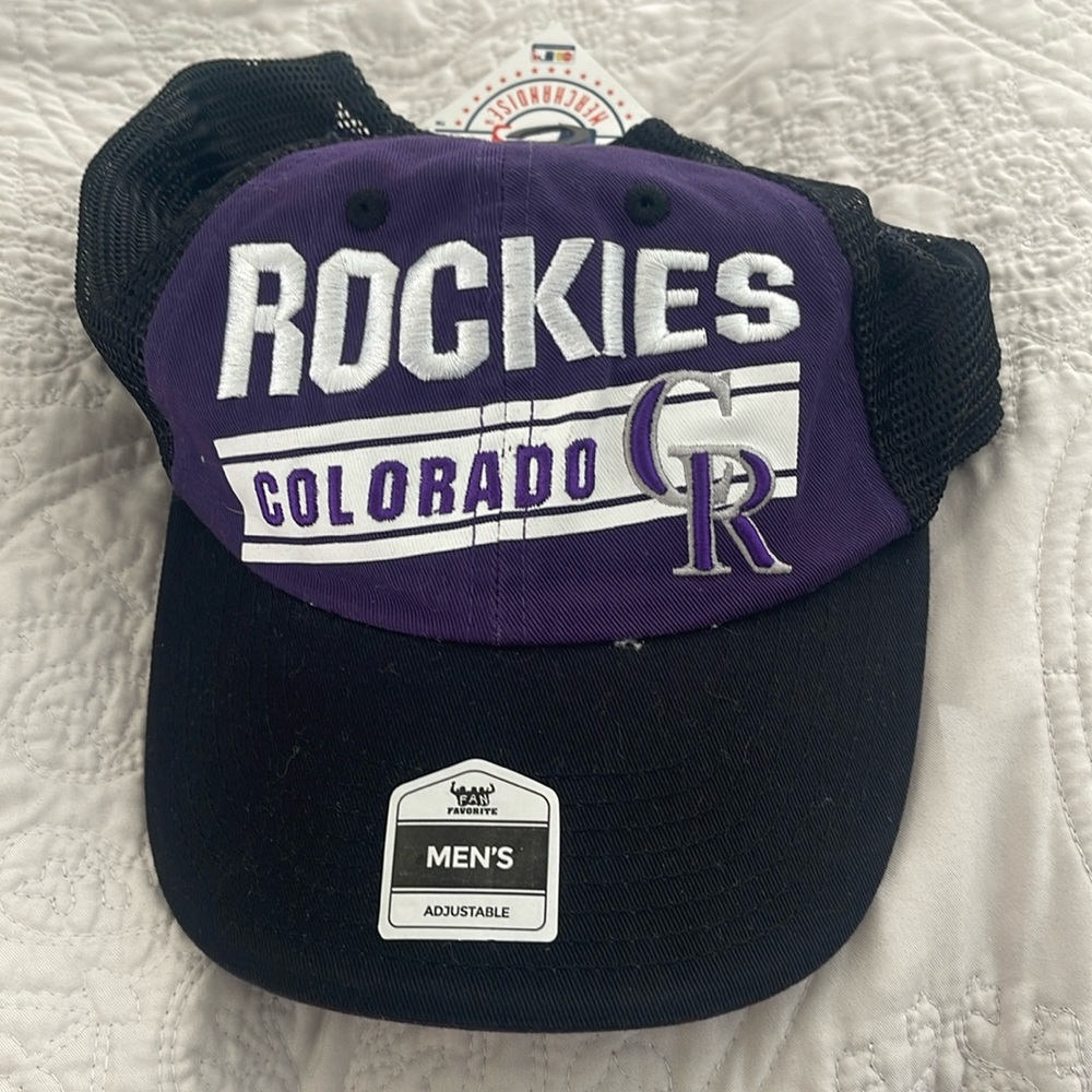 Colorado Rockies Netted Hat snapback NWT